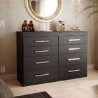 Cômoda Genova 8 Gv Preta