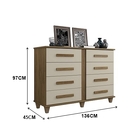 Cômoda Geórgia Cinamomo/off White – Rv Móveis