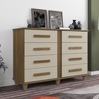 Cômoda Geórgia Cinamomo/off White – Rv Móveis