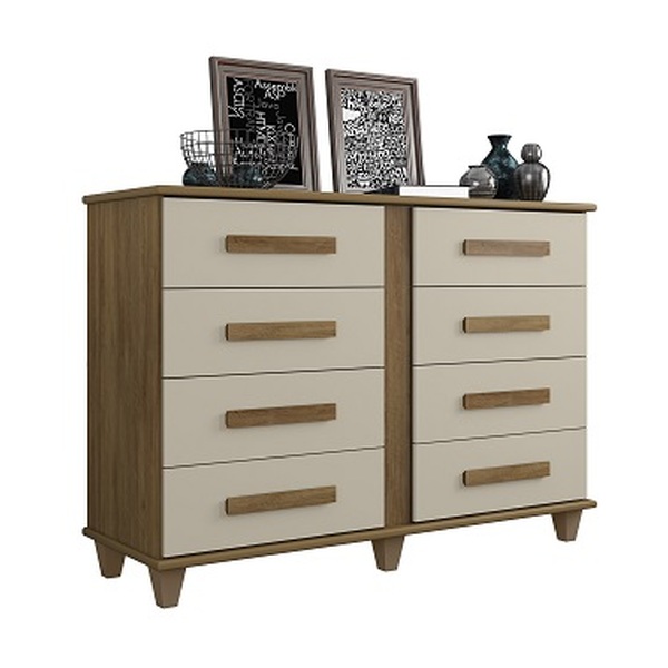 Cômoda Geórgia Cinamomo/off White – Rv Móveis