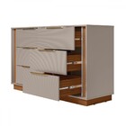 Cômoda Giardino 6 Gavetas Nogueira/nude Prime Tx -  Demóbile