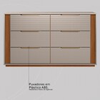 Cômoda Giardino 6 Gavetas Nogueira/nude Prime Tx -  Demóbile