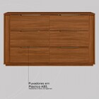 Cômoda Giardino 6 Gavetas Nogueira Touch - Demóbile