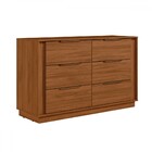 Cômoda Giardino 6 Gavetas Nogueira Touch - Demóbile