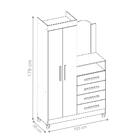 Cômoda Giorgia Cedro Com Espelho