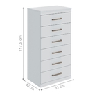 Cômoda Giovanni Branco 6 Gavetas