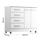 Comoda Gisele 4 Gavetas 2 Portas