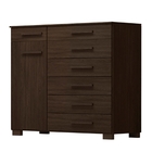 Cômoda Glass 1 Porta Ébano