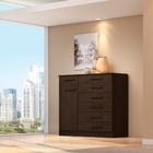 Cômoda Glass 1 Porta Ébano