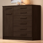 Cômoda Glass 1 Porta Ébano