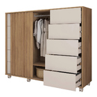 Cômoda Goslar 5 Gavetas 136cm Buriti/off White - Sallar Home
