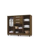 Comoda Gramado 4 Portas 3 Gavetas Imbuia Rustico - Vlr