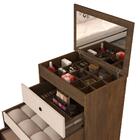 Comoda Grande 3 Gavetas E Banqueta Castanho Off White Shop Jm