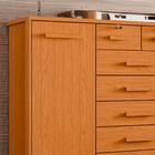 Cômoda Grande 7 Gavetas 2 Portas Cinamomo Fontez Shop Jm