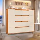 Cômoda Grande 8 Gavetas Carvalho Grife Off White Flex Dinny S