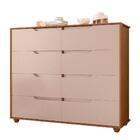 Cômoda Grande 8 Gavetas Jatobá Fendi Flex Dinny Shop Jm