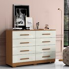 Cômoda Grande 8 Gavetas Mdp Amora Atacama/off White