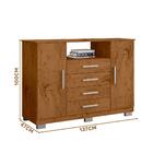 Cômoda Grande Com 4 Gavetas 2 Portas Freijó Yanamari Shop Jm