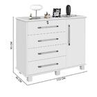 Cômoda Grande Lisboa Branco Carmolar