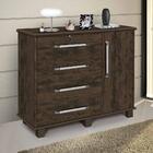 Cômoda Grande Lisboa Nogal Carmolar