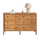 Cômoda Grande Madeira 6 Gavetas Pés Altos Freijó Apoana