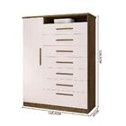 Cômoda Grande Para Quarto Casal Mega Jequitibá Off White J&a