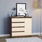 Cômoda Grande Quarto Solteiro Casal Gaveteiro Milão 1 Porta 4