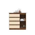 Cômoda Grande Quarto Solteiro Casal Gaveteiro Milão 1 Porta 4