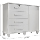 Cômoda Grécia Branco - Rv Móveis