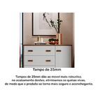 Cômoda Guarapari Com 4 Gavetas E Sapateira Rimo Branco/freijo