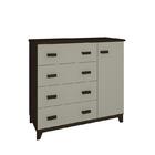 Cômoda Guarapari Com 4 Gavetas E Sapateira Rimo Tauari/off Wh