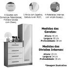 Cômoda Guarda-roupa Caribe 4 Gavetas 1 Porta Com Espelho  Cin