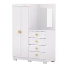 Cômoda Guarda-roupa Com 4 Gavetas E 5 Prateleiras Cristine Br