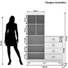 Cômoda Guarda-roupa Com 4 Gavetas E 5 Prateleiras Cristine Br