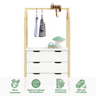 Cômoda Guarda Roupa Infantil Montessori Madeira 3 Gavetas Ami