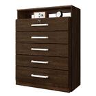 Cômoda Hanna 5 Gavetas Ébano