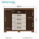 Cômoda Havana Master 2 Portas E 4 Gavetas Com Pés - Santos An