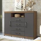 Cômoda Havana Master 2 Portas E 4 Gavetas Com Rodízios - Sant