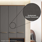 Cômoda Havana Master 2 Portas E 4 Gavetas Com Rodízios - Sant