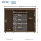 Cômoda Havana Master 2 Portas E 4 Gavetas Com Rodízios - Sant
