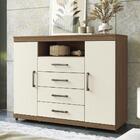 Cômoda Havana Master 2 Portas E 4 Gavetas Com Rodízios - Sant