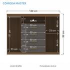 Cômoda Havana Master 2 Portas E 4 Gavetas - Santos Andirá