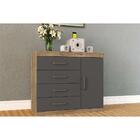 Cômoda Havana Plus 1 Pt 4 Gv Castanho E Off White