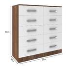 Cômoda Heloísa 10 Gv Teka E Branca