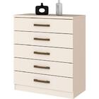 Cômoda Henn Flor De Lis C/5 Gavetas Off White