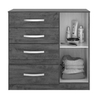 Cômoda Henry Flex Castanho Wood Baunilha