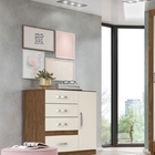 Cômoda Henry Flex Castanho Wood Baunilha