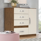 Cômoda Henry Flex Castanho Wood Baunilha