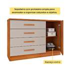 Cômoda Hera 1 Pt 4 Gv Cinamomo E Off White