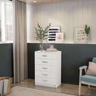 Cômoda Hera 5 Gavetas Evidência Branco